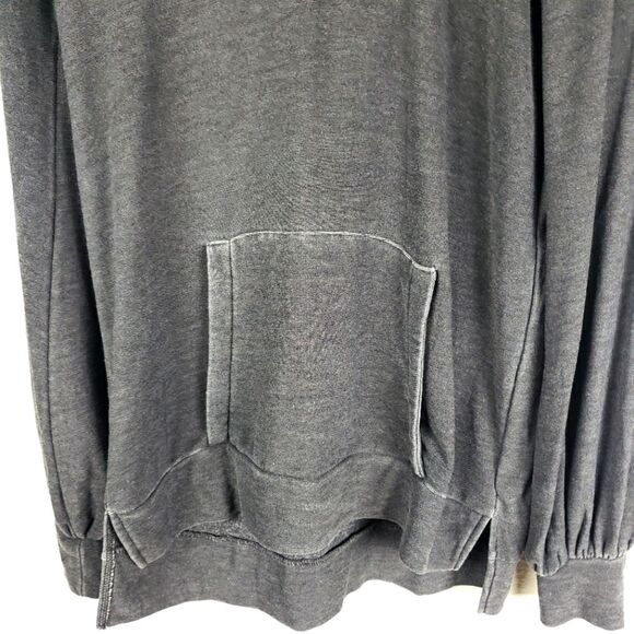 Chaser NWT Women's Grey Hi-Low Stretchy Grey Long Sleeve Pullover Jacket Sz Med - Picture 4 of 9